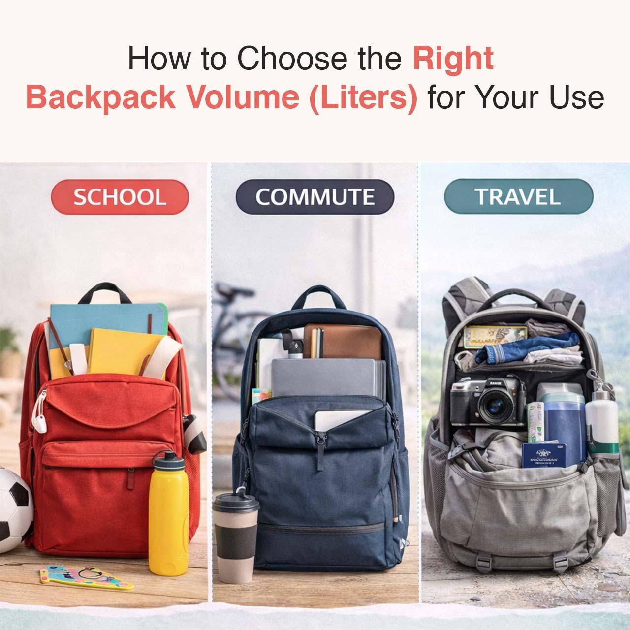How to Choose the Right Backpack Volume for Your Use