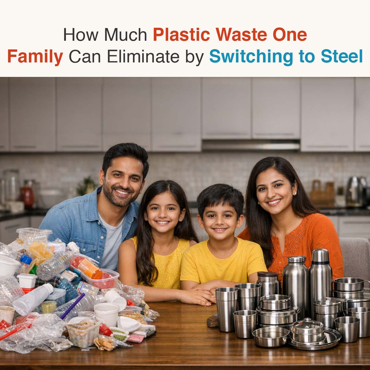 How Much Plastic Waste One Family Can Eliminate by Switching to Steel