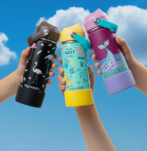MyneeMoe stainless steel insulated water bottles for kids