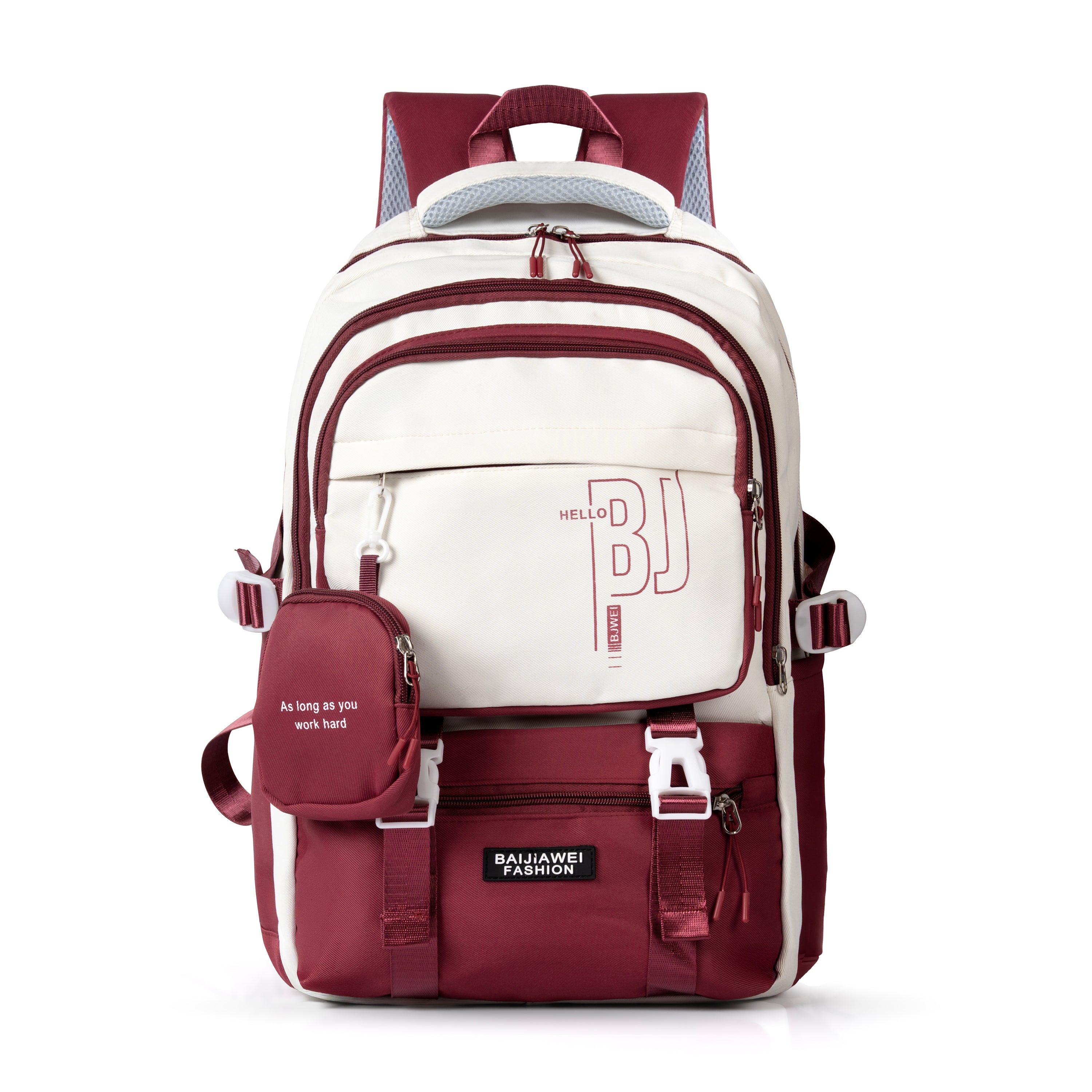 CampusPro Kids Backpack – Durable, Stylish & Spacious School Bag (Red)