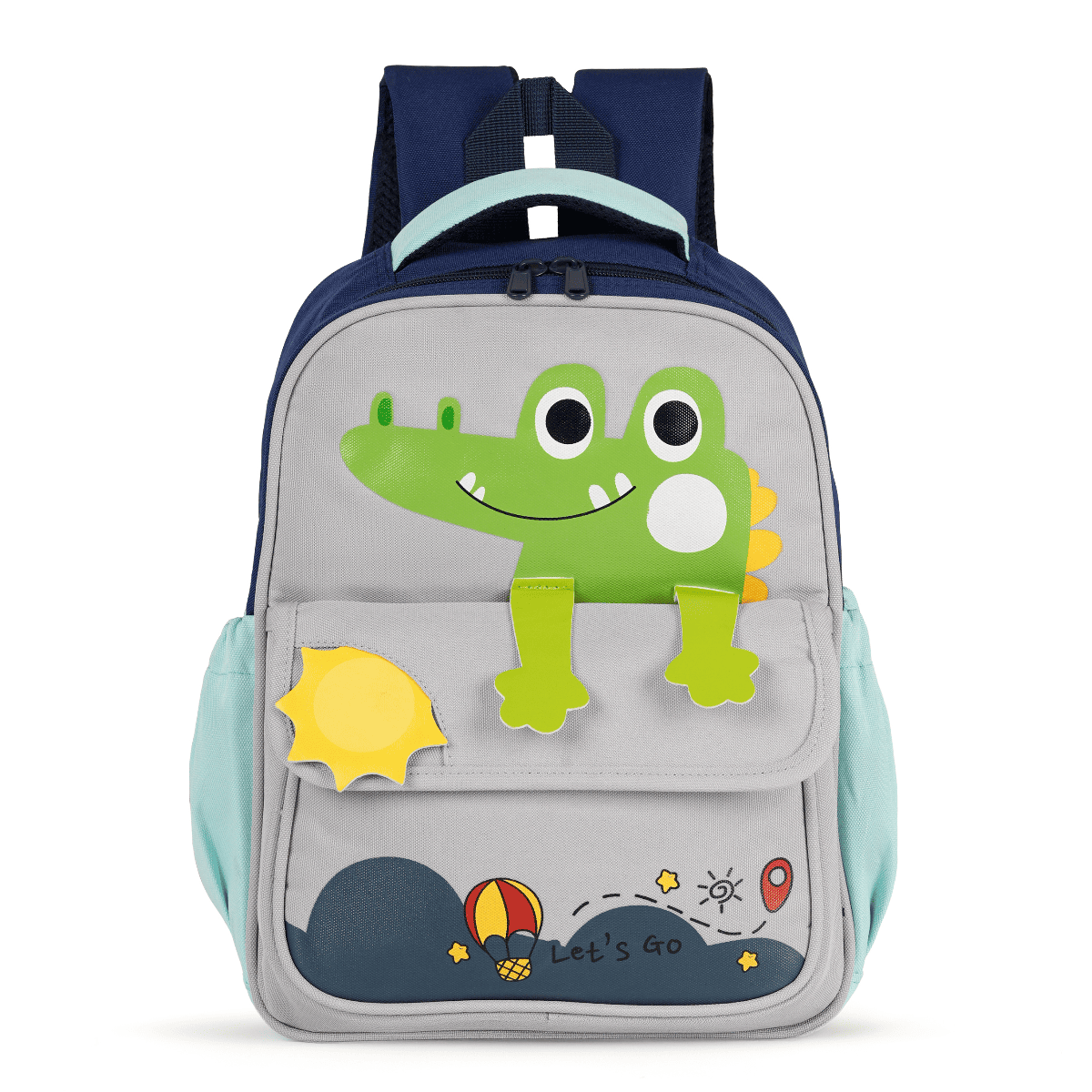 Cute Crocodile Kids Backpack – Lightweight & Comfortable Kindergarten Bag (Age 3-4Y)