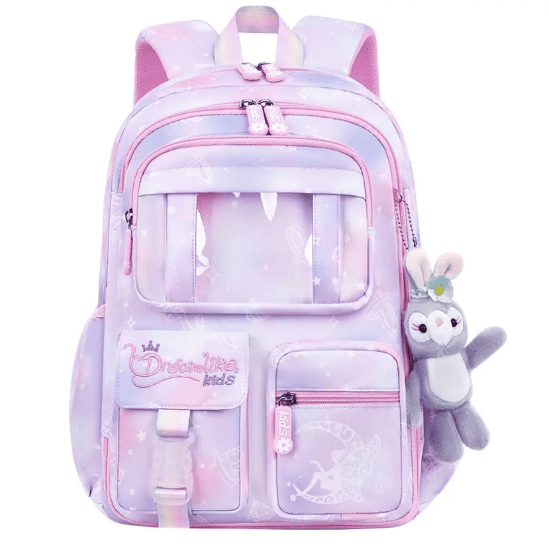 Cotton Candy Elite Girls Backpack – Durable, Stylish & Spacious School Bag (Age 7-11Y)