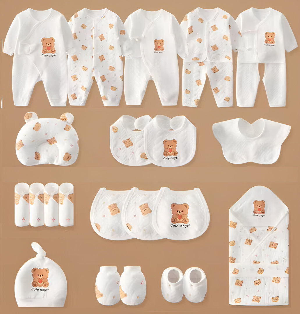 Buy MyneeMoe Animal Paradise 25 Piece Newborn Gift Set โ Perfect Baby Shower Collection - at MyneeMoe Online In India