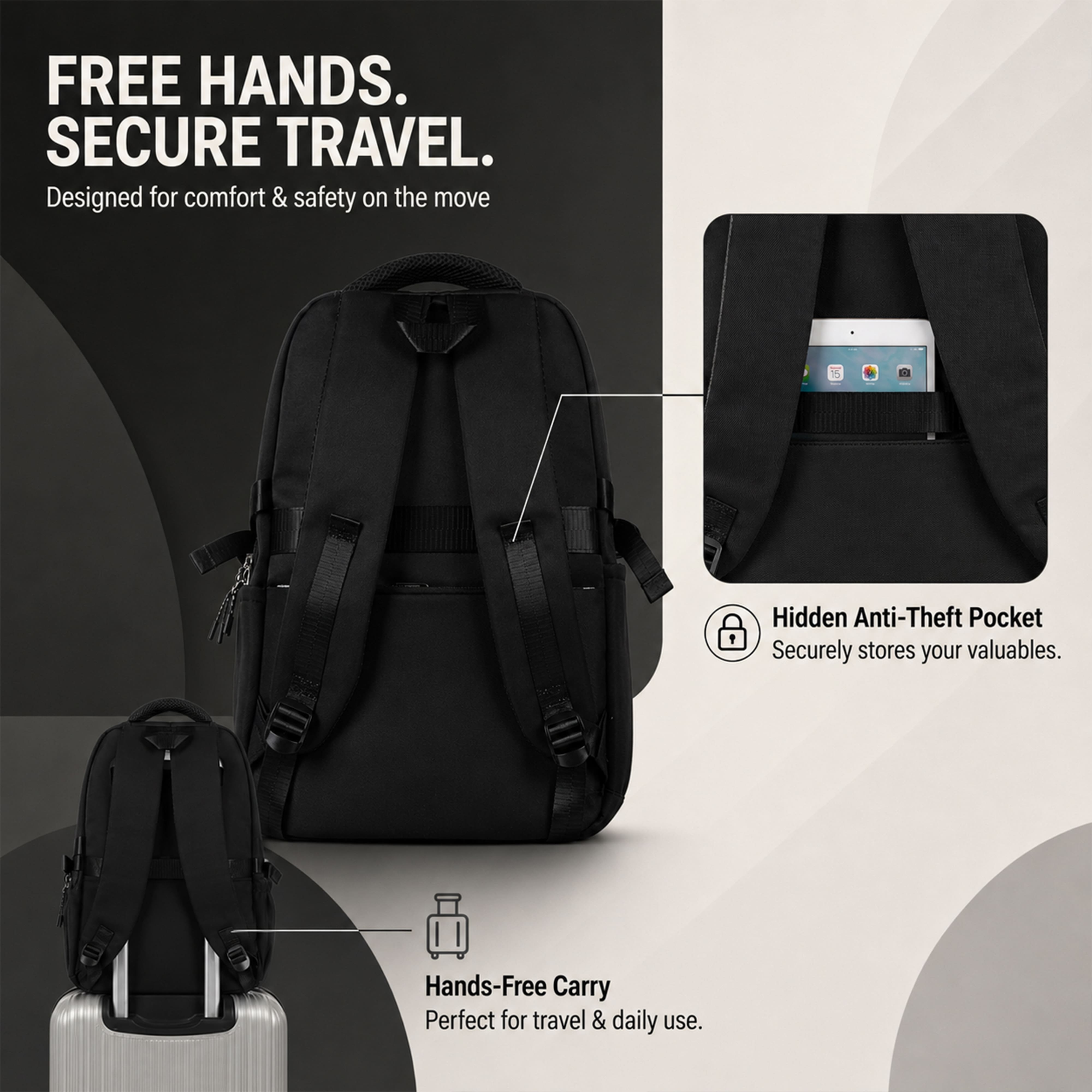 Buy MyneeMoe CampusPro Kids Backpack – Durable, Stylish & Spacious School Bag (Black) - at MyneeMoe Online In India