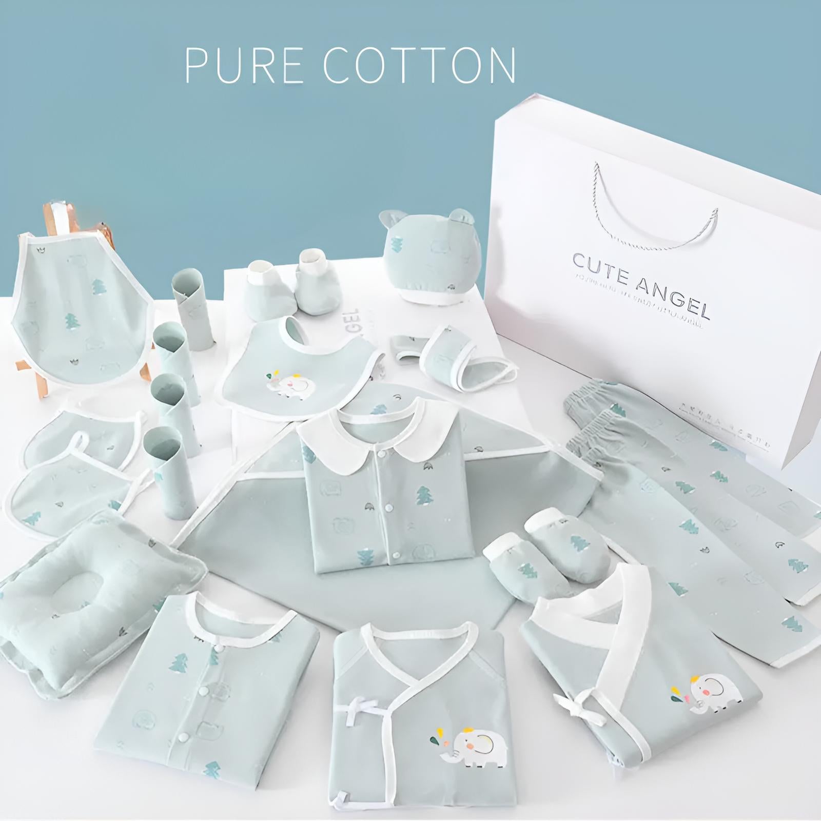 Buy MyneeMoe Little Star 23 Piece Newborn Baby Gift Box โ Delightful Baby Shower Collection - at MyneeMoe Online In India
