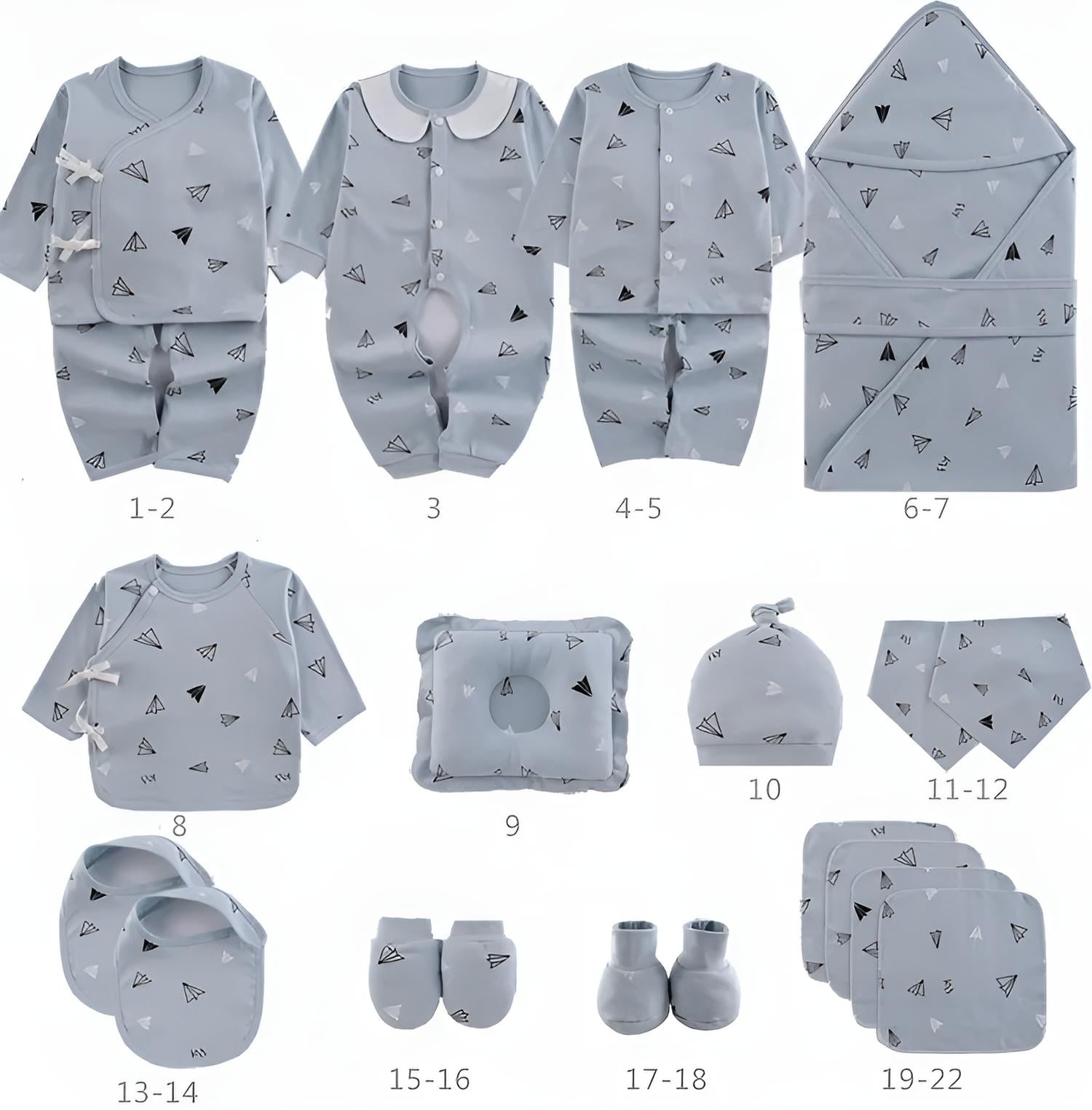 Buy MyneeMoe Hi Baby 22 Piece Baby Gift Box โ Complete Newborn Care Collection - at MyneeMoe Online In India