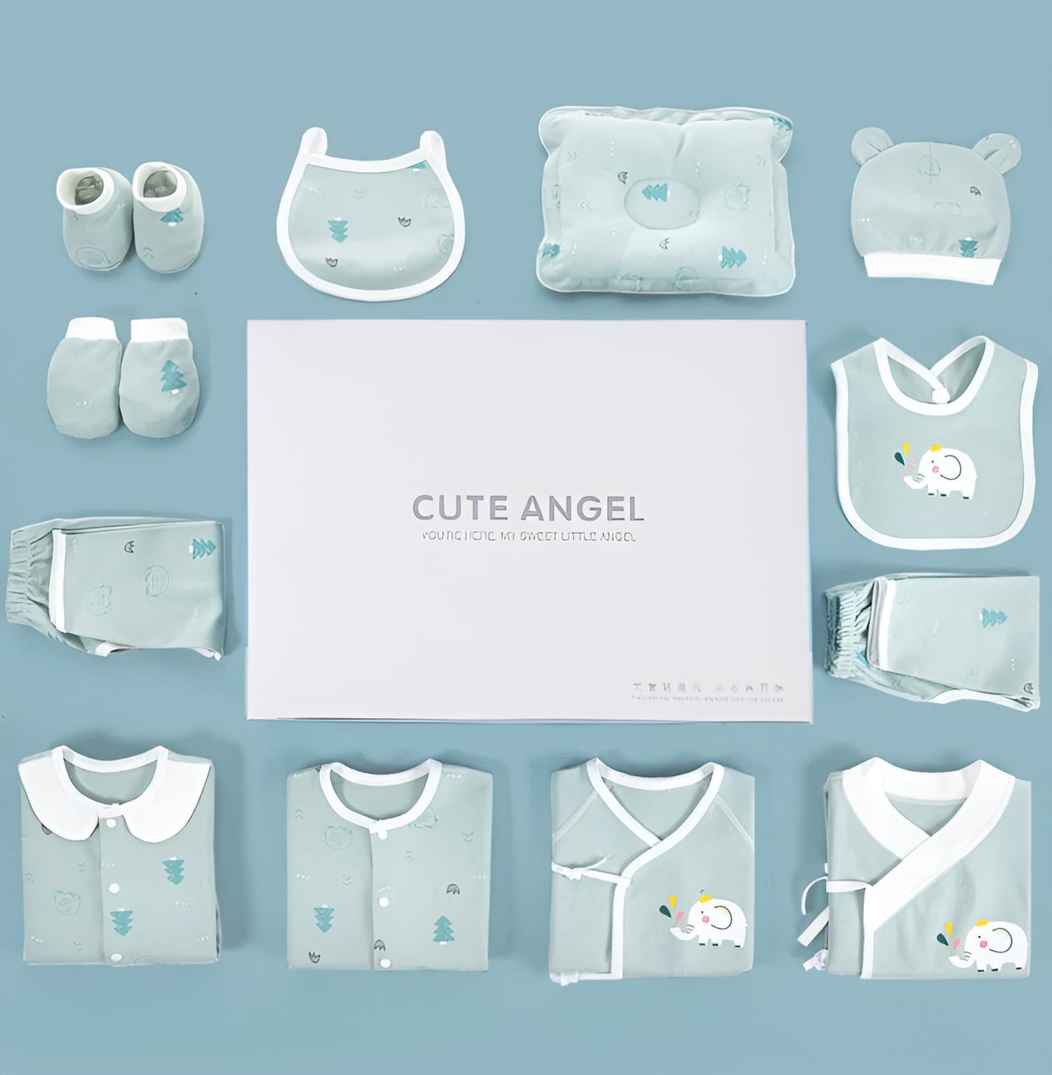 Buy MyneeMoe Little Star 23 Piece Newborn Baby Gift Box โ Delightful Baby Shower Collection - at MyneeMoe Online In India