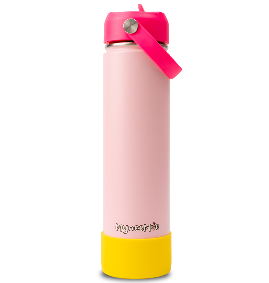 Buy MyneeMoe MyneeMoe Flow 750ml Stainless Steel Water Bottle – Leakproof & Durable Pink & Yellow - Water Bottle at MyneeMoe Online In India