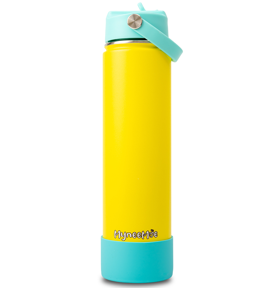 Buy MyneeMoe MyneeMoe Flow 750ml Stainless Steel Water Bottle – Leakproof & Durable Yellow & Green - Water Bottle at MyneeMoe Online In India