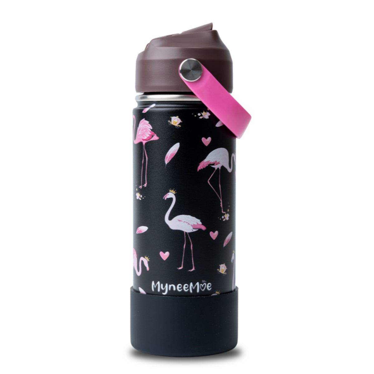 Buy MyneeMoe MyneeMoe Zippy 550ml Steel Water Bottle for Kids – Perfect for School & Travel Flamingo - Water Bottle at MyneeMoe Online In India