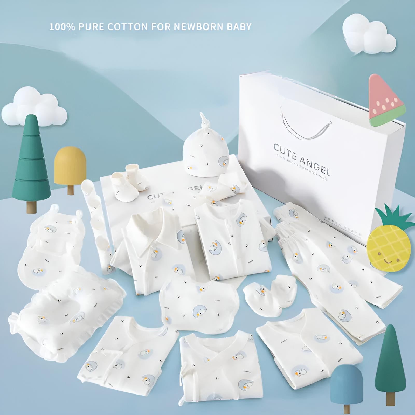 Buy MyneeMoe Angel’s Dream 25 Piece Baby Gift Set – Perfect for Newborns & Baby Showers - at MyneeMoe Online In India