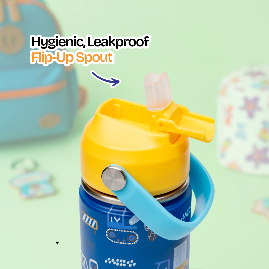 Buy MyneeMoe MyneeMoe Zippy 550ml Steel Water Bottle for Kids – Perfect for School & Travel - Water Bottle at MyneeMoe Online In India