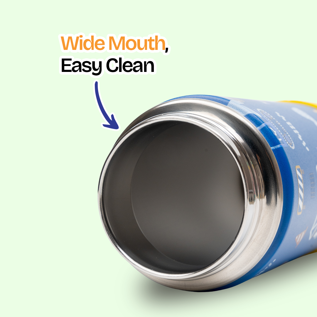 Buy MyneeMoe MyneeMoe Zippy 550ml Steel Water Bottle for Kids – Perfect for School & Travel - Water Bottle at MyneeMoe Online In India