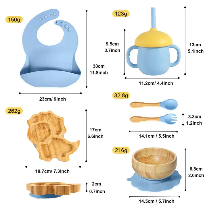 Buy MyneeMoe Leo Baby Feeding Set – Sustainable & Fun Essentials for Mess-Free Mealtimes - at MyneeMoe Online In India