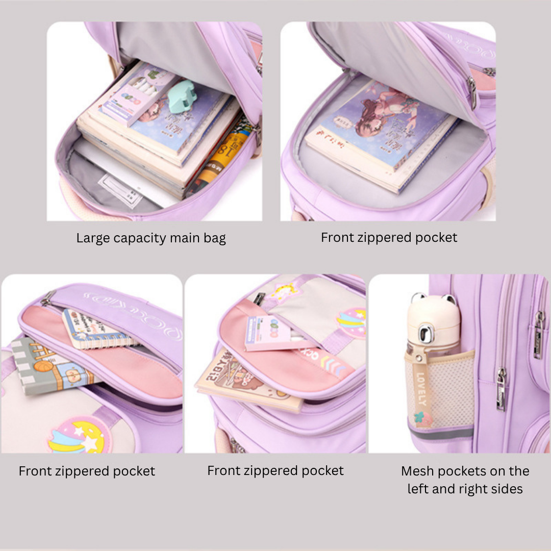 Buy MyneeMoe SkyStash School Backpack – Stylish, Waterproof & Spacious Bag for Kids - School Bag at MyneeMoe Online In India