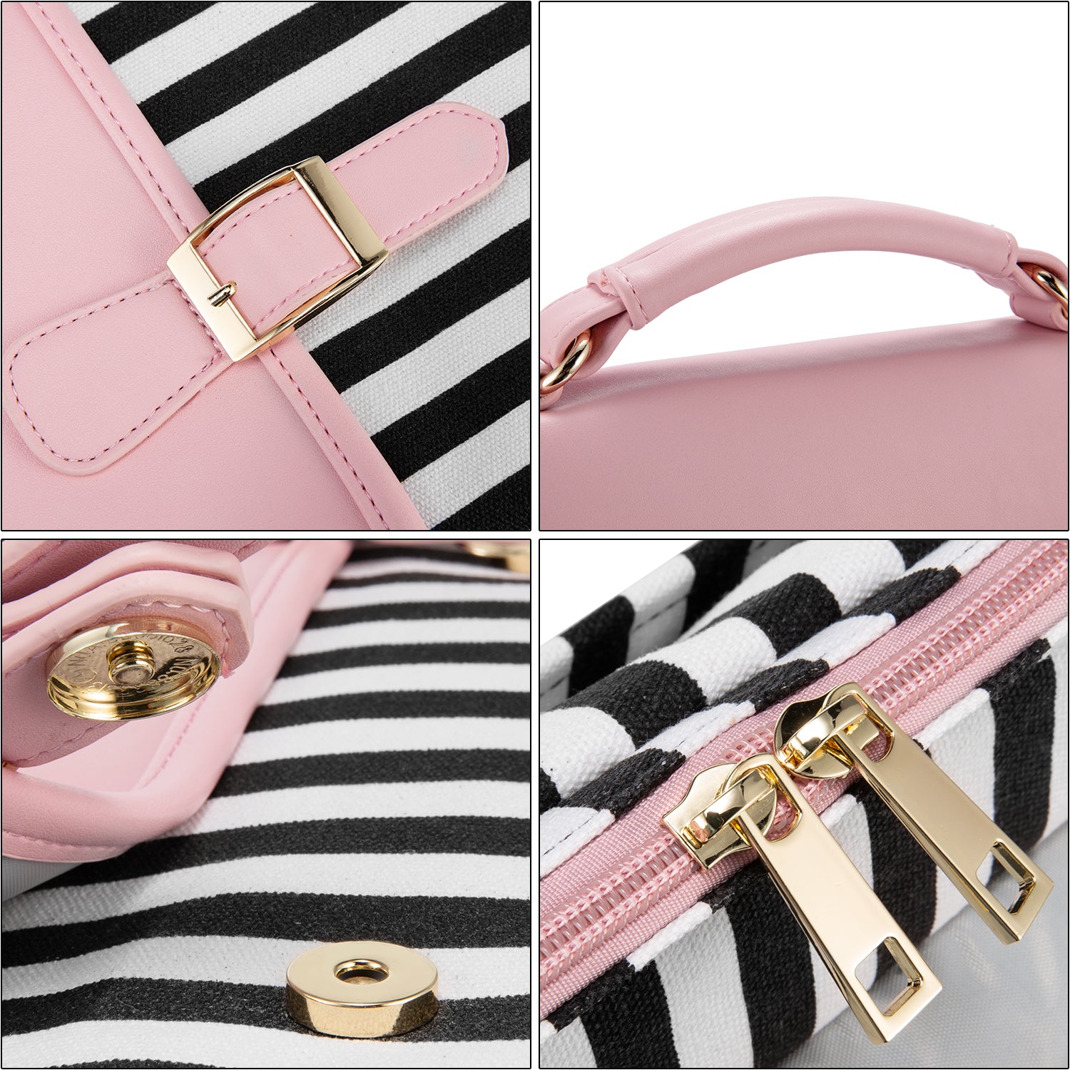 Buy MyneeMoe Lovevook Women's Laptop Bag Pink - Elegant Design with Multiple Compartments - Laptop Bag at MyneeMoe Online In India