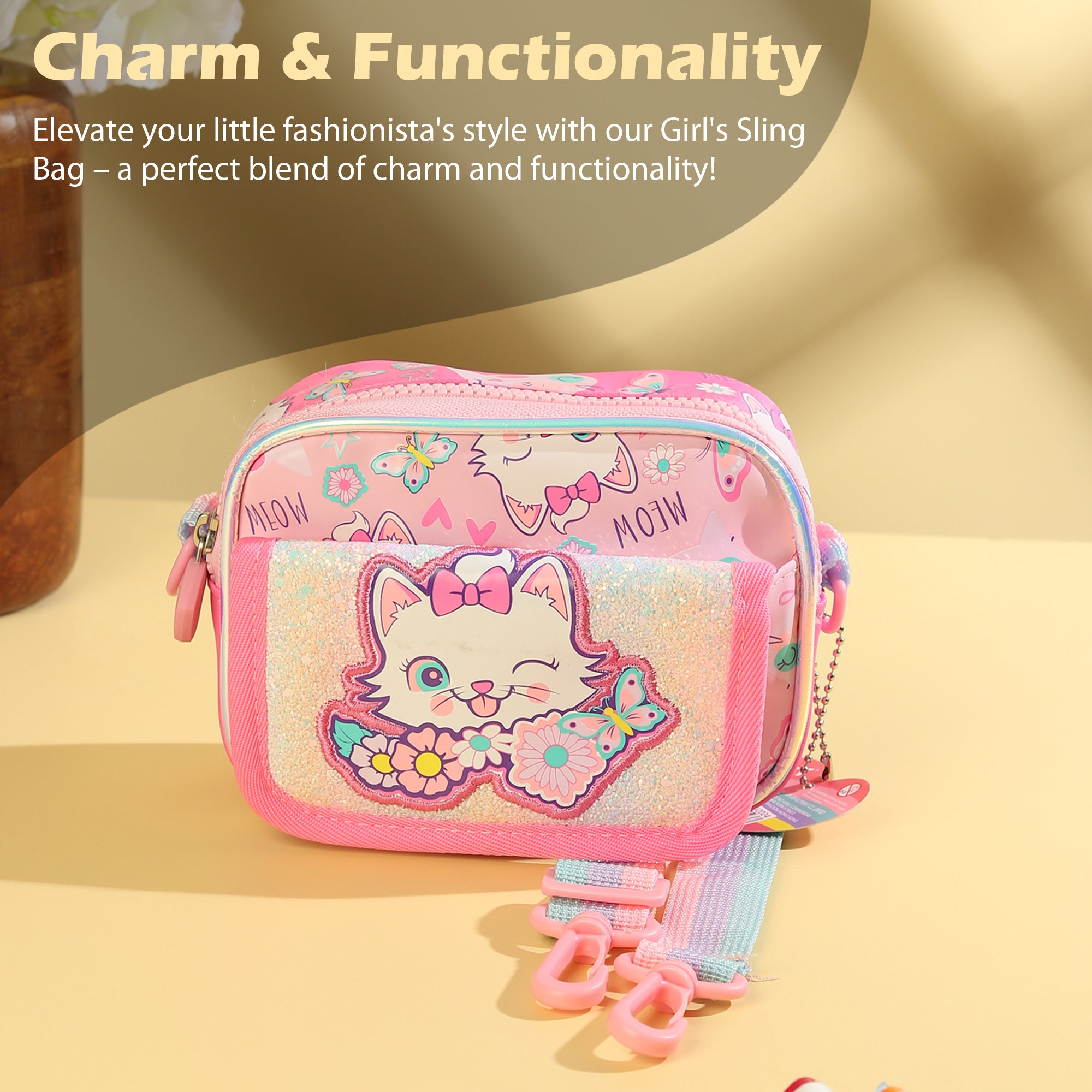 Buy MyneeMoe Vest Luxe Kids Sling Bag Stylish & Durable Mini Backpack for Play & Travel - Sling Bag at MyneeMoe Online In India