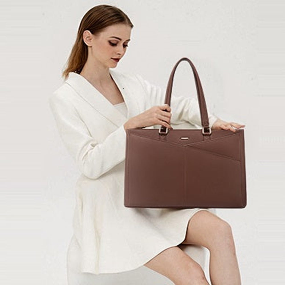Buy MyneeMoe Lovevook Women's Versatile Laptop Tote & Handbag Brown - Perfect for Work and Travel - Laptop Bag at MyneeMoe Online In India