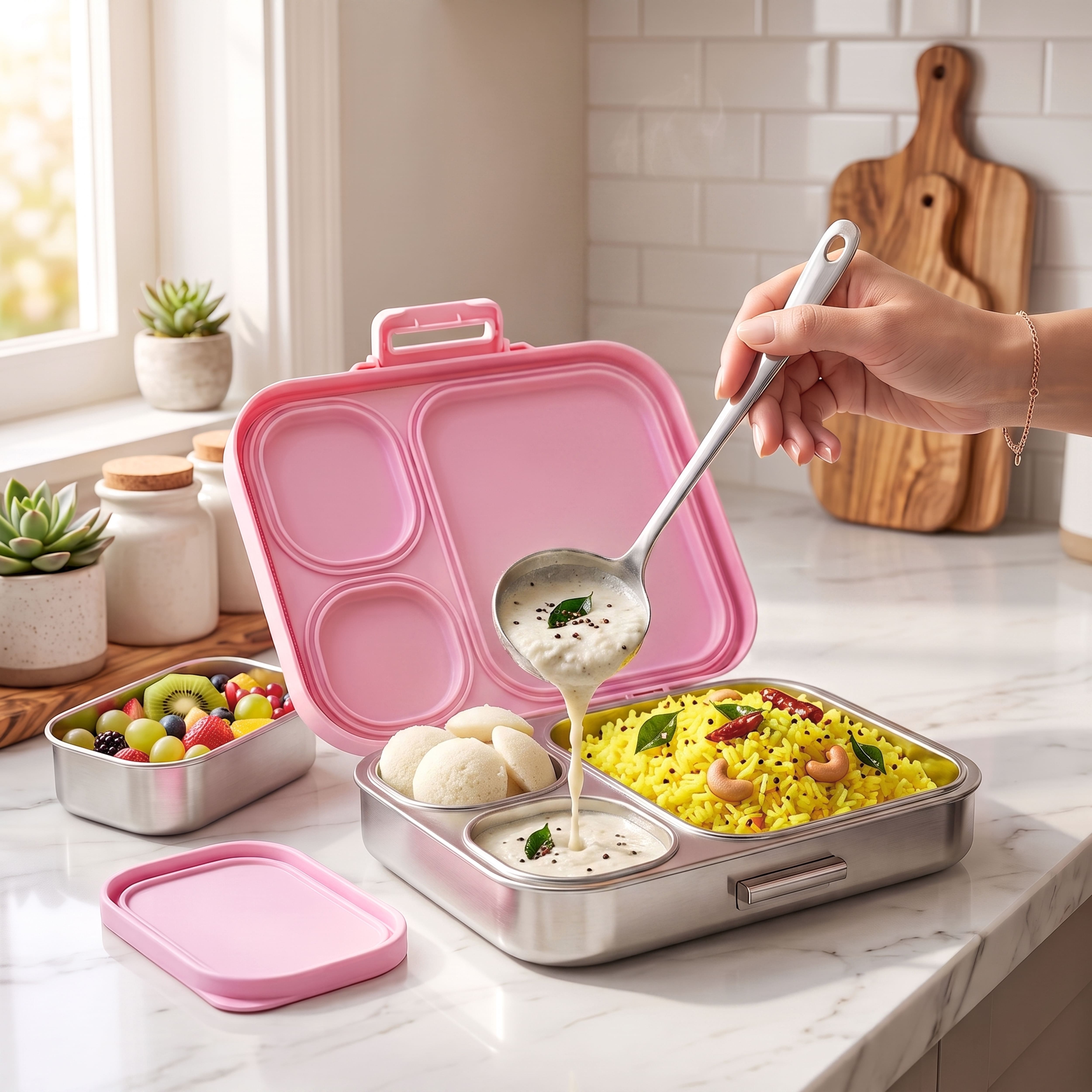 Cubix Stainless Steel Bento Lunch Box - Candy Dream