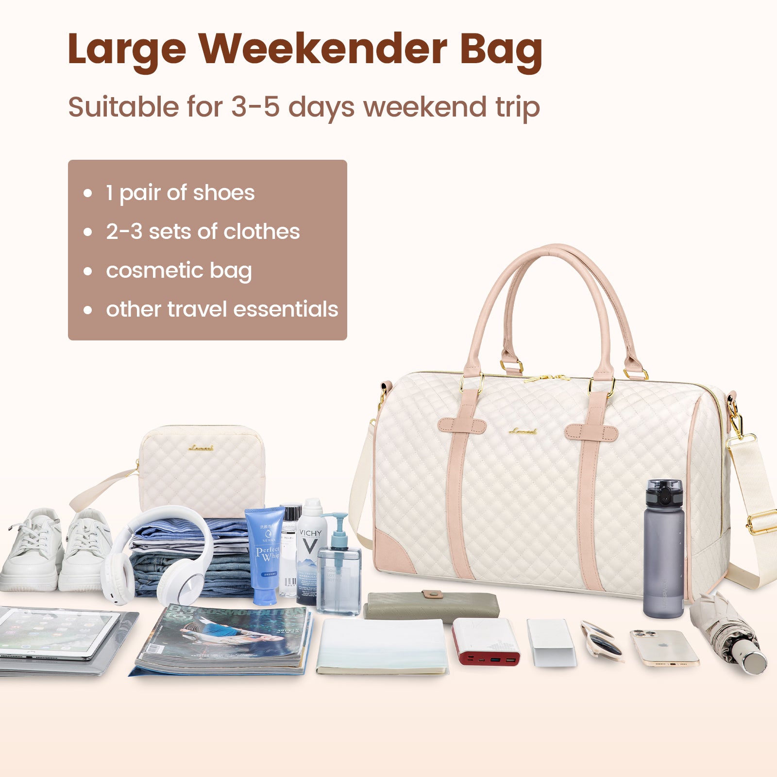 Buy MyneeMoe Lovevook Multi-Purpose Weekender Bag - Perfect for Travel and Getaways - Travel Bag at MyneeMoe Online In India