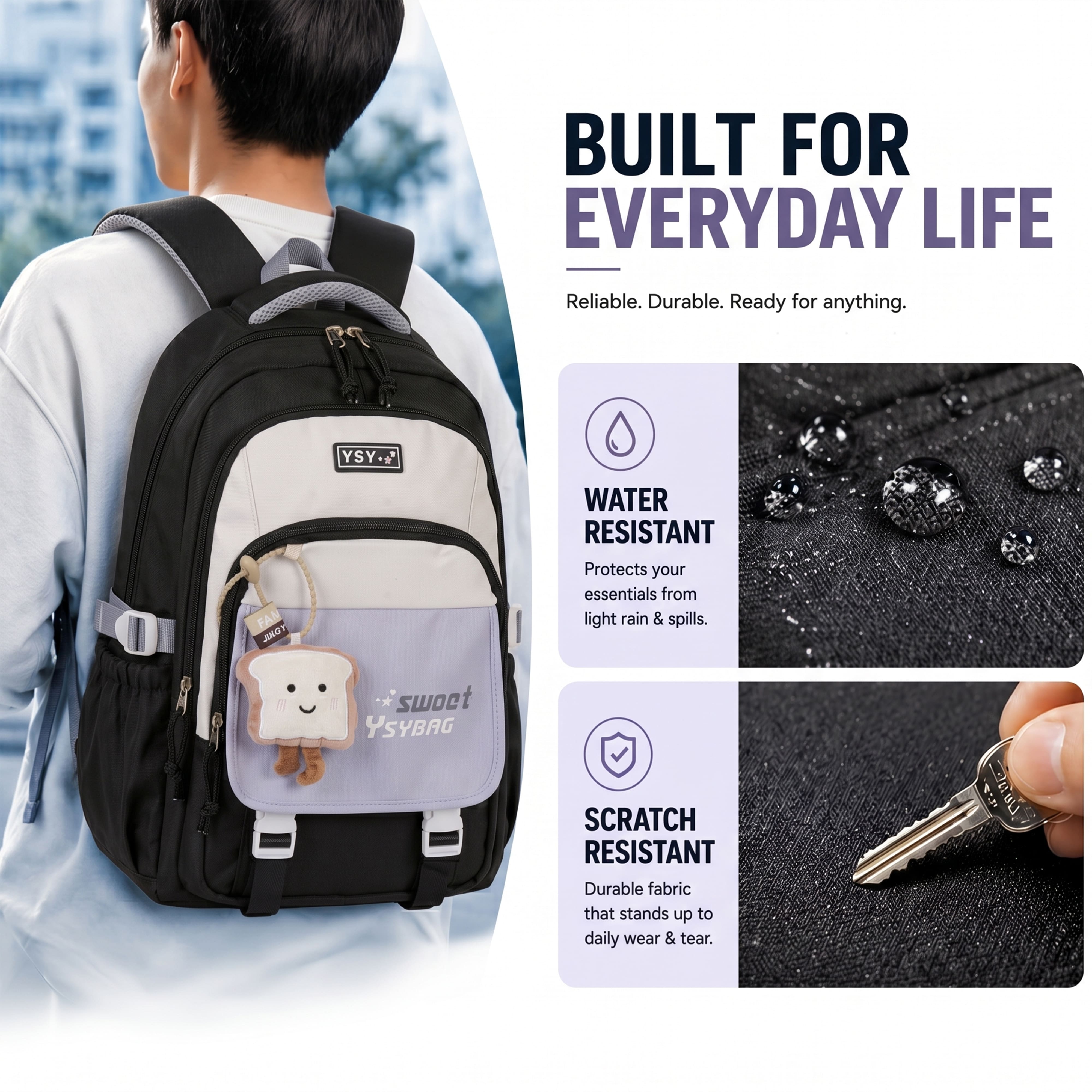 Buy MyneeMoe Sweet Dreams Kids Backpack – Durable, Stylish & Spacious School Bag (Age 9-15Y) - School Bag at MyneeMoe Online In India