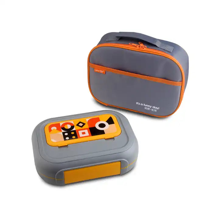 Buy MyneeMoe Luncheon Premium Stainless Steel Bento Box with Lunch Bag & Cutlery Set Grey - Bento Lunch Box at MyneeMoe Online In India