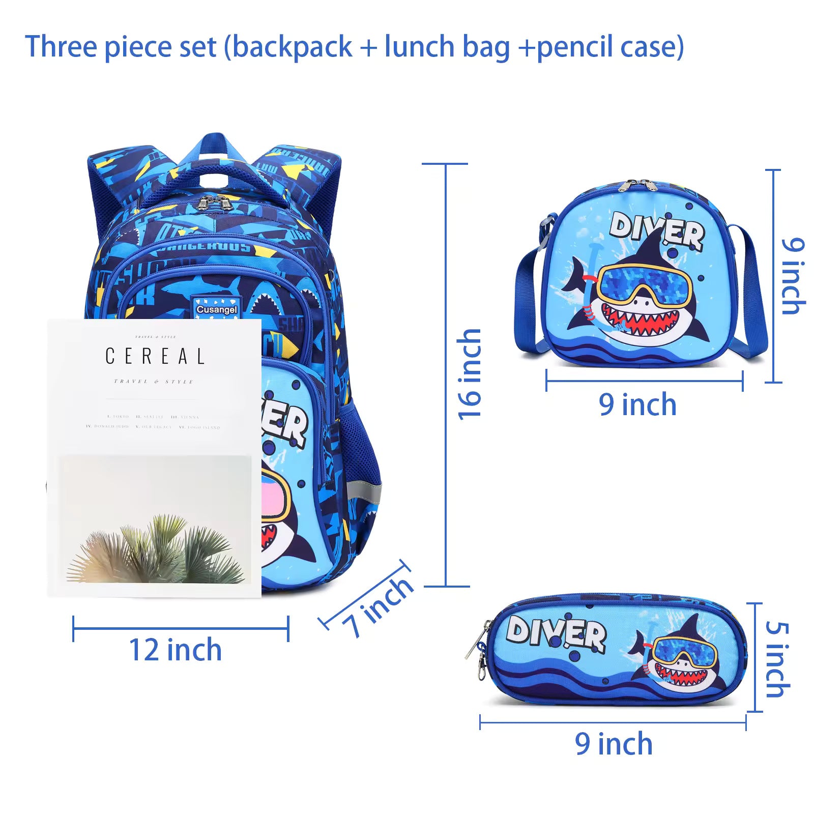 Buy MyneeMoe Explorer’s Delight Waterproof School Bag Combo - Backpack, Lunch Bag & Pencil Case - School Bag at MyneeMoe Online In India