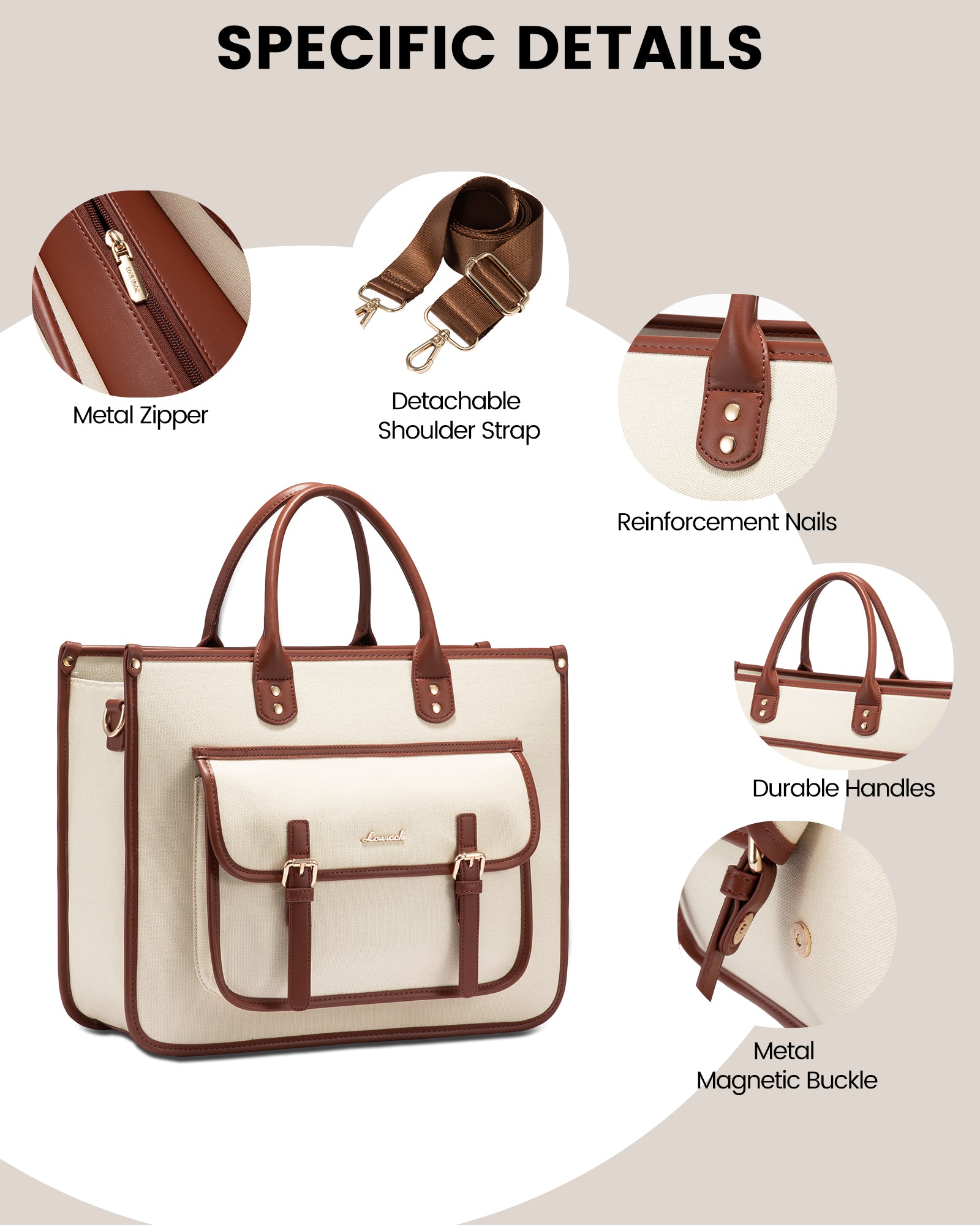 Buy MyneeMoe Lovevook Travel Bag Beige - Spacious Weekender with Handy Pockets & Clutch - Travel & Tote Bags at MyneeMoe Online In India
