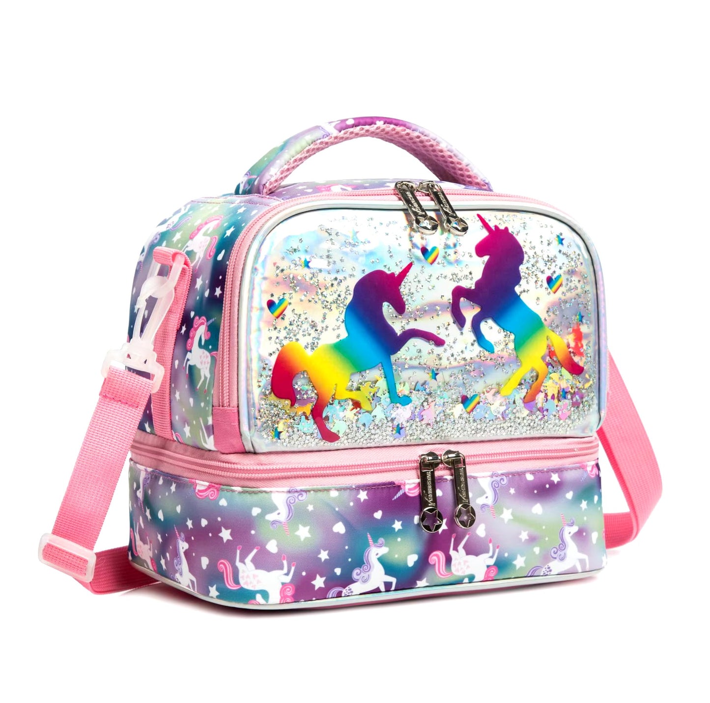 Buy MyneeMoe ChillMate Insulated Lunch Bag – Spacious, Durable & Waterproof With Dual Comp. (Rainbow Unicorn) - Lunch Bag at MyneeMoe Online In India