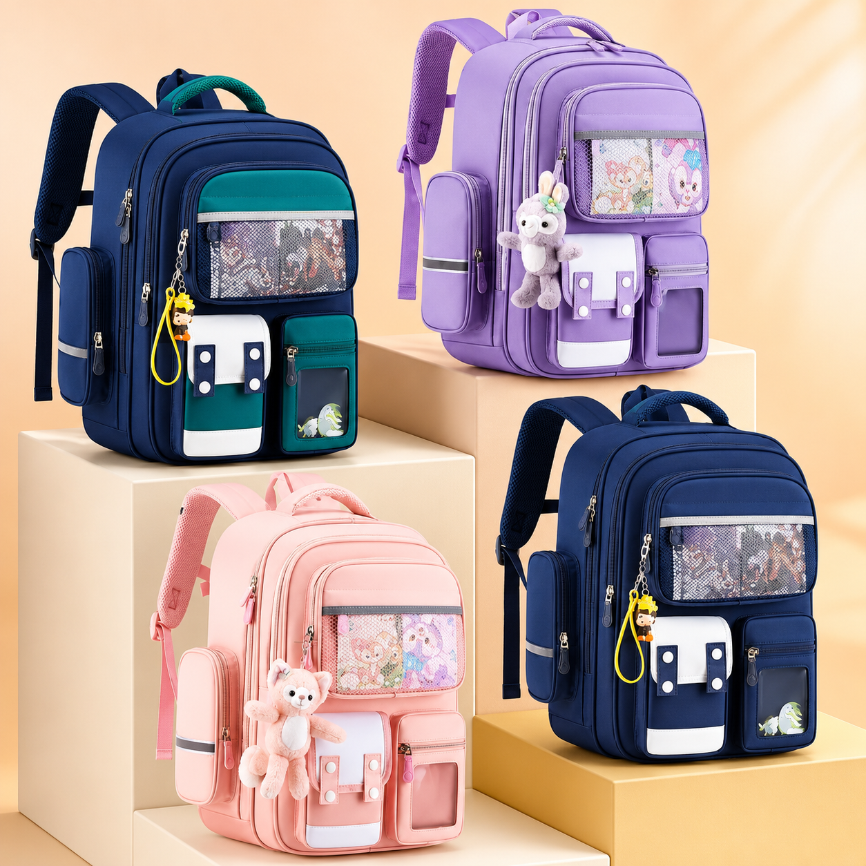 Buy MyneeMoe Brainy Bundle Elite Kids Backpack – Durable, Stylish & Spacious School Bag (Age 5-10Y) - School Bag at MyneeMoe Online In India