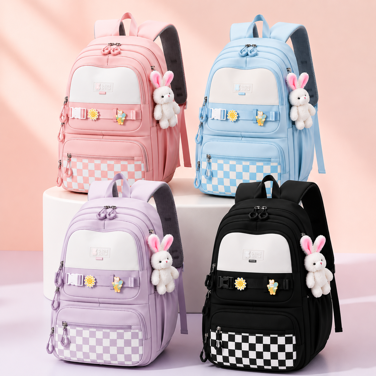 Buy MyneeMoe Sweet Pastel Girls Backpack – Durable, Stylish & Spacious School Bag (Age 9-15Y) - School Bag at MyneeMoe Online In India