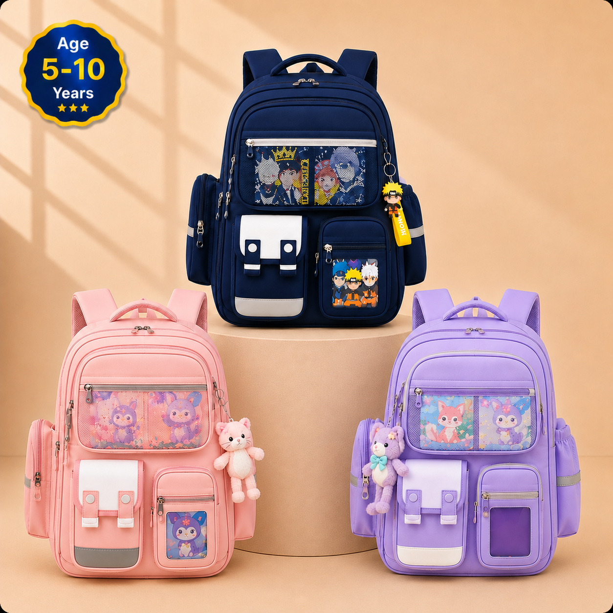 Buy MyneeMoe Brainy Bundle Elite Kids Backpack – Durable, Stylish & Spacious School Bag (Age 5-10Y) - School Bag at MyneeMoe Online In India