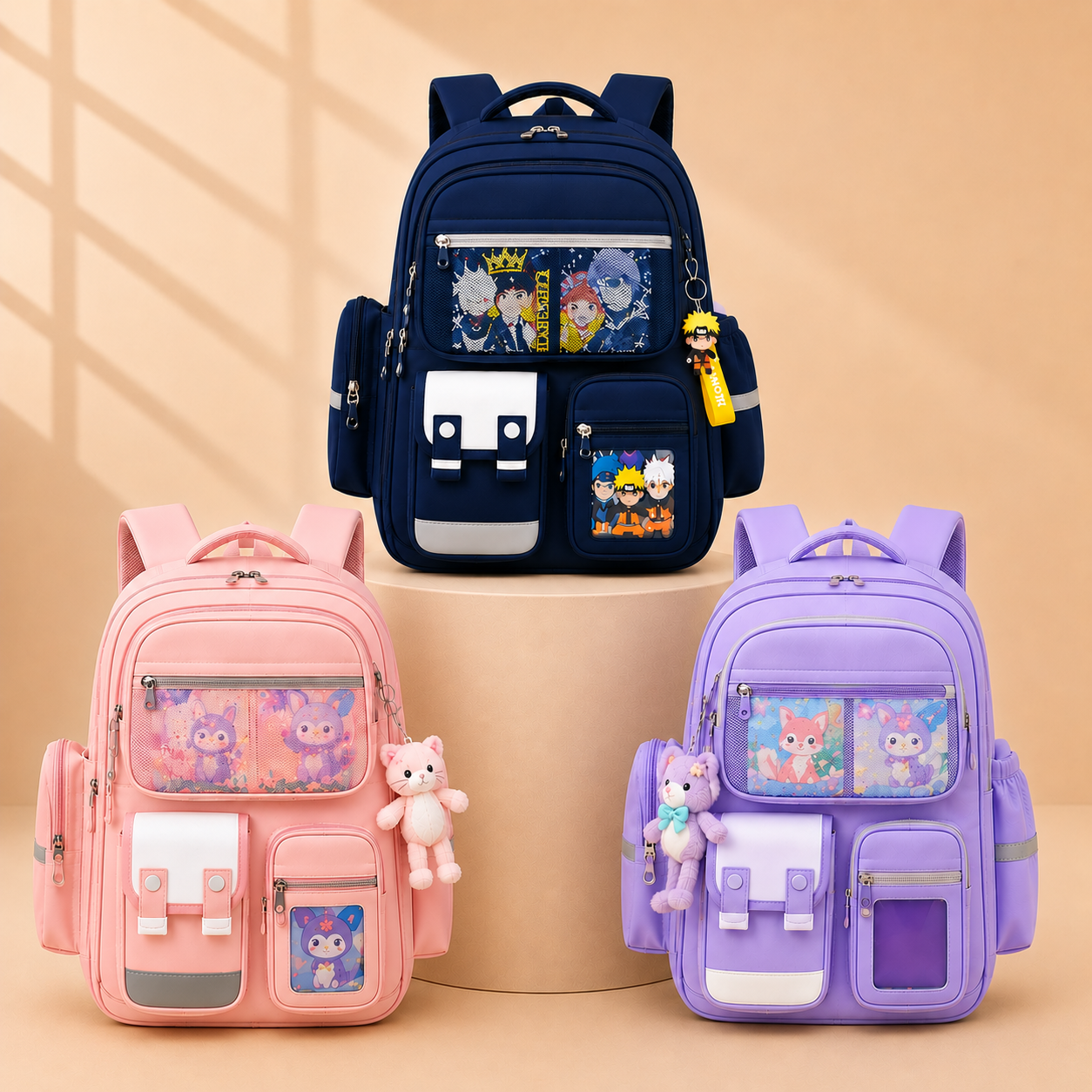 Buy MyneeMoe Brainy Bundle Elite Kids Backpack – Durable, Stylish & Spacious School Bag (Purple) - School Bag at MyneeMoe Online In India