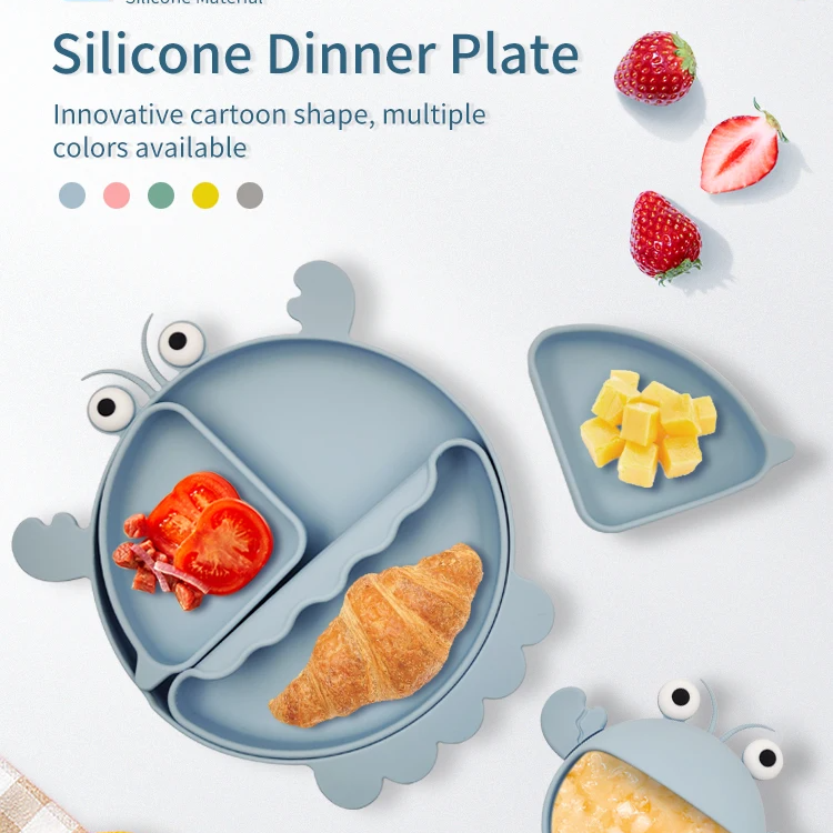 Buy MyneeMoe Crayfish Silicone Feeding Set β Fun, Safe, Anti-Slip Essentials for Baby Mealtime - Baby Feeding Set at MyneeMoe Online In India