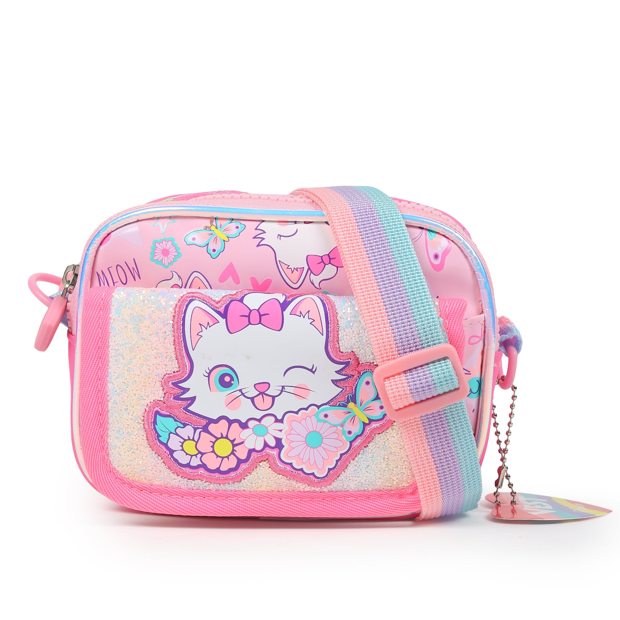 Buy MyneeMoe Vest Luxe Kids Sling Bag Stylish & Durable Mini Backpack for Play & Travel Kitty - Sling Bag at MyneeMoe Online In India