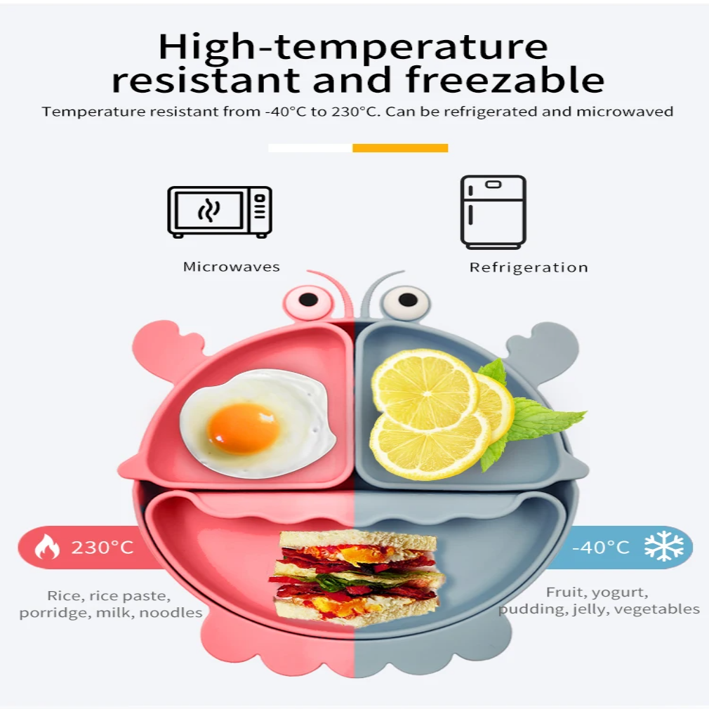 Buy MyneeMoe Crayfish Silicone Feeding Set β Fun, Safe, Anti-Slip Essentials for Baby Mealtime - Baby Feeding Set at MyneeMoe Online In India