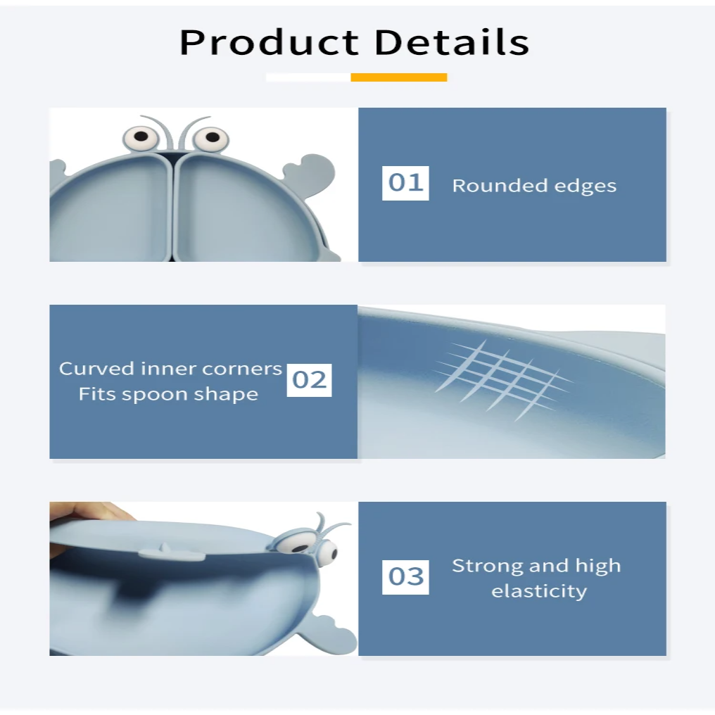 Buy MyneeMoe Crayfish Silicone Feeding Set β Fun, Safe, Anti-Slip Essentials for Baby Mealtime - Baby Feeding Set at MyneeMoe Online In India