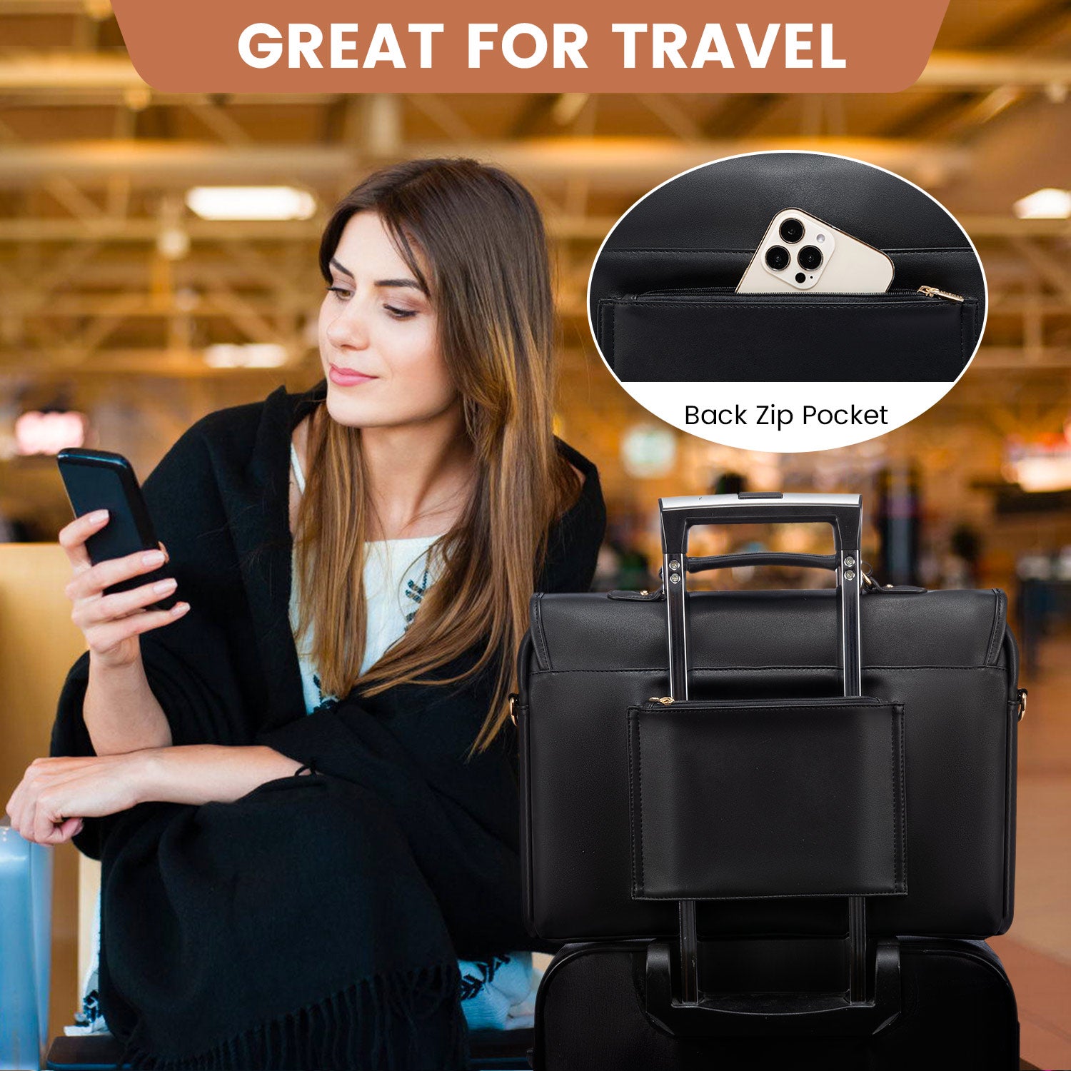 Buy MyneeMoe Lovevook Women's Laptop Bag Black - Spacious and Stylish Work Tote - Laptop Bag at MyneeMoe Online In India