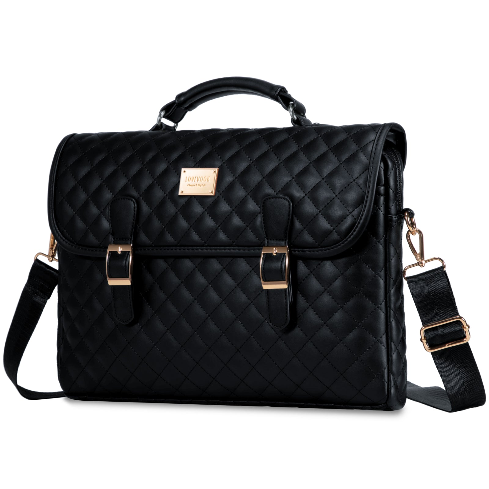 Buy MyneeMoe Lovevook Women's Briefcase - Premium Laptop Bag for Work & Travel Black - Laptop Bag at MyneeMoe Online In India