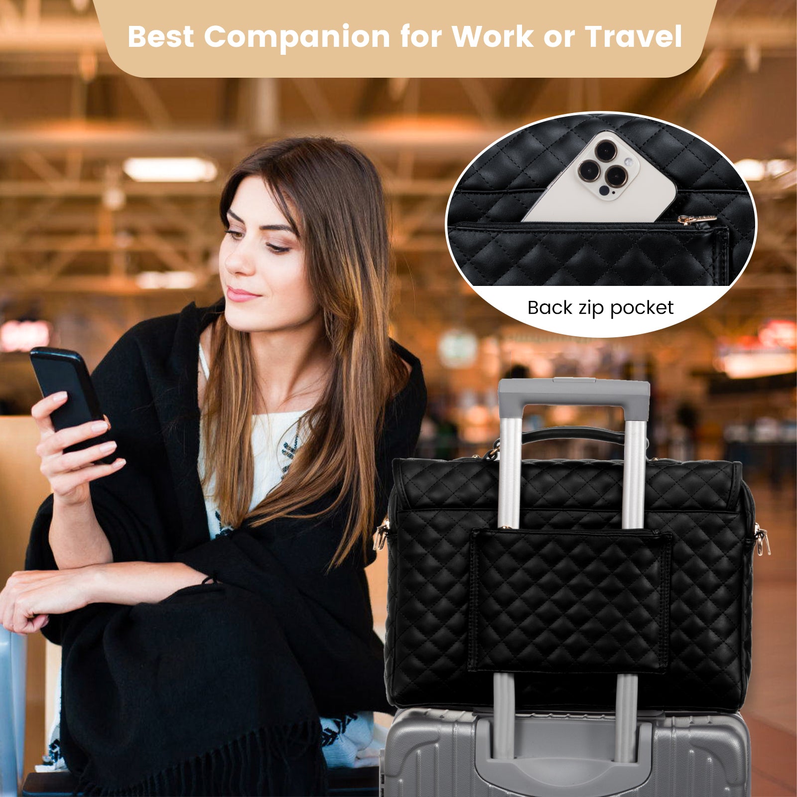 Buy MyneeMoe Lovevook Women's Briefcase - Premium Laptop Bag for Work & Travel - Laptop Bag at MyneeMoe Online In India