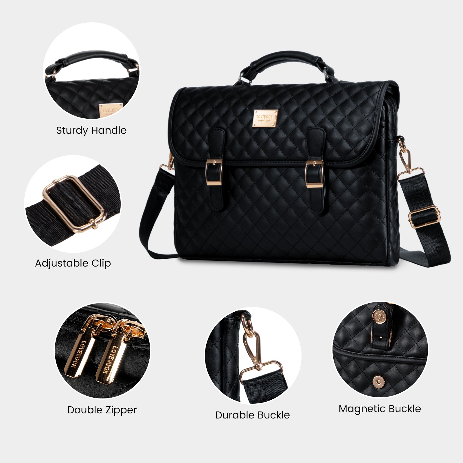 Buy MyneeMoe Lovevook Women's Briefcase - Premium Laptop Bag for Work & Travel - Laptop Bag at MyneeMoe Online In India