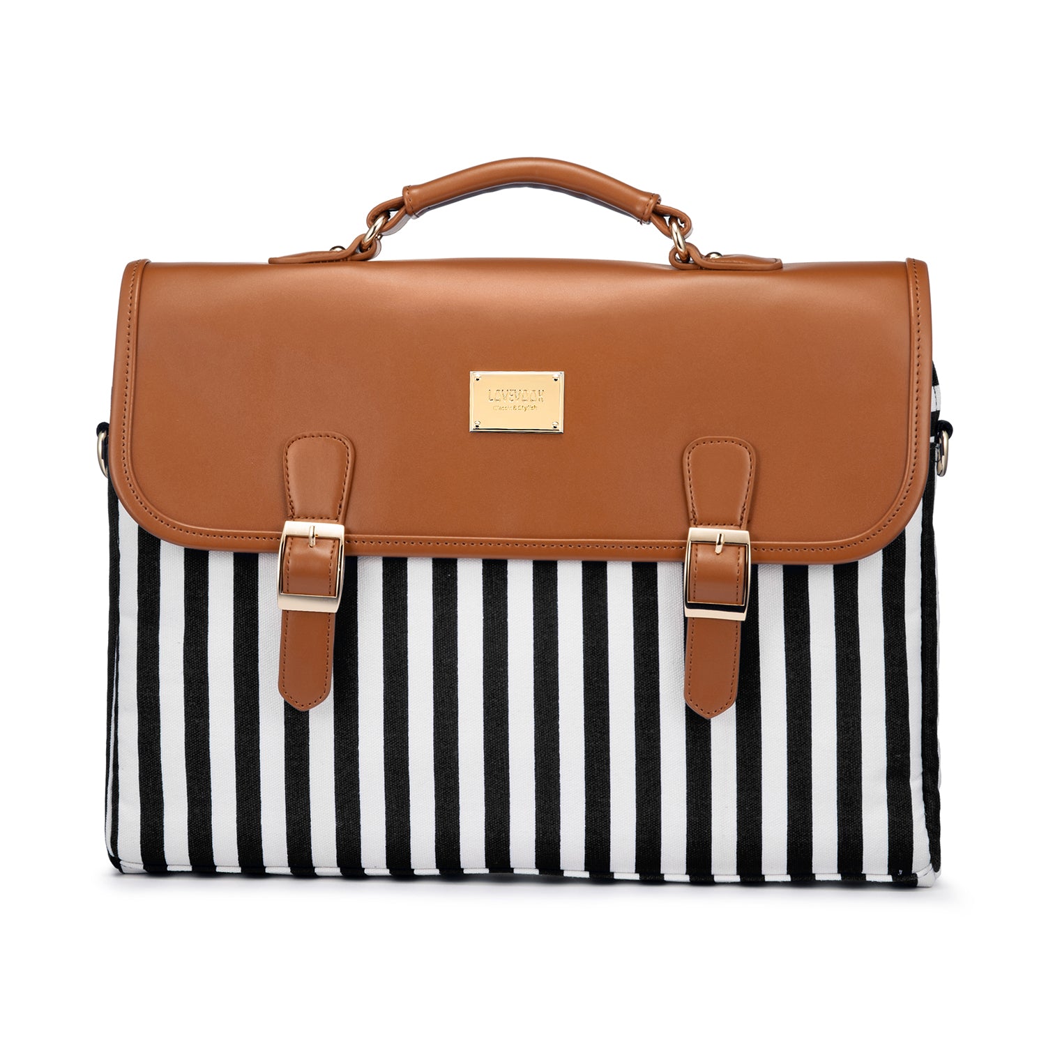 Buy MyneeMoe Lovevook Women's Laptop Bag Brown - Elegant Design with Multiple Compartments Brown - Laptop Bag at MyneeMoe Online In India