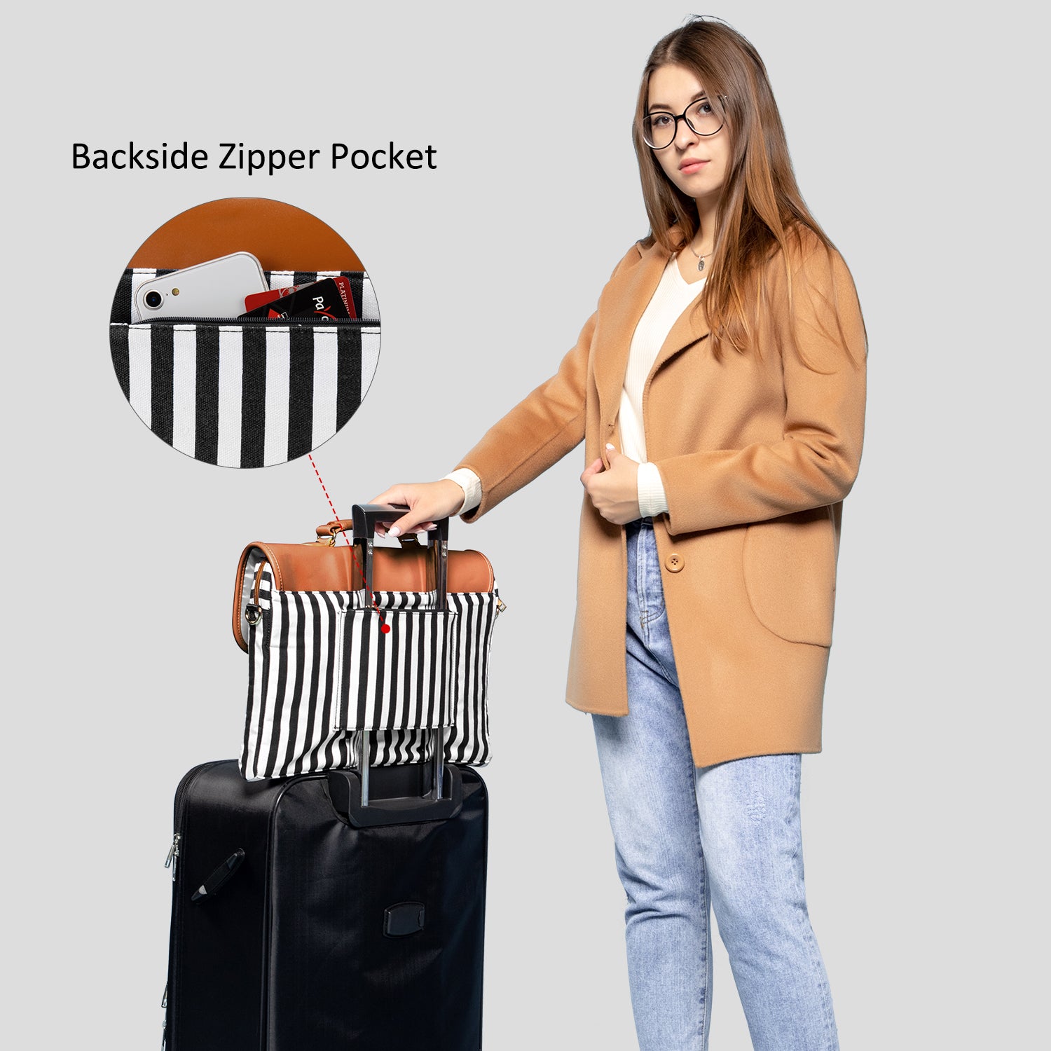 Buy MyneeMoe Lovevook Women's Laptop Bag Brown - Elegant Design with Multiple Compartments - Laptop Bag at MyneeMoe Online In India
