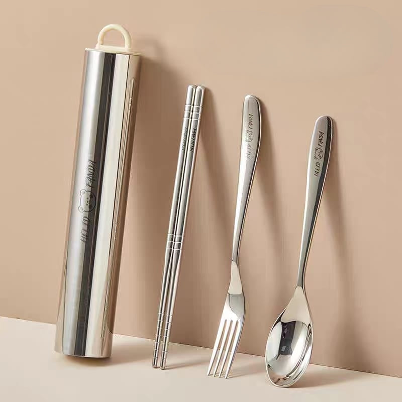 Buy MyneeMoe Universal Shine Stainless Steel Cutlery Set – Spoon, Fork & Chopsticks - Cutlery Set at MyneeMoe Online In India