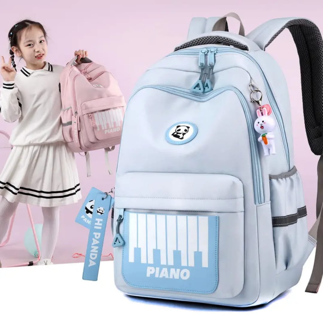 Buy MyneeMoe Hi Panda Piano Backpack - Cool, Spacious & Lightweight School Bag - School Bag at MyneeMoe Online In India