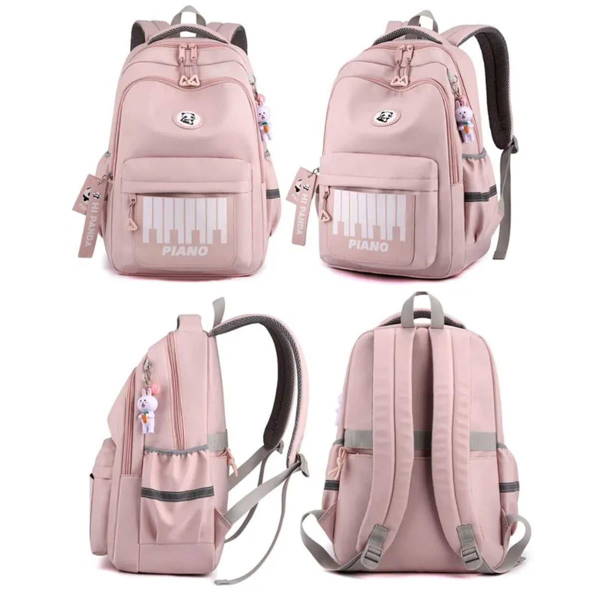 Buy MyneeMoe Hi Panda Piano Backpack - Cool, Spacious & Lightweight School Bag - School Bag at MyneeMoe Online In India