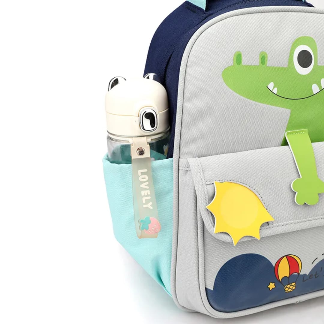 Buy MyneeMoe Cute Crocodile Kids Backpack – Lightweight & Comfortable Kindergarten Bag (Age 3-4Y) - School Bag at MyneeMoe Online In India