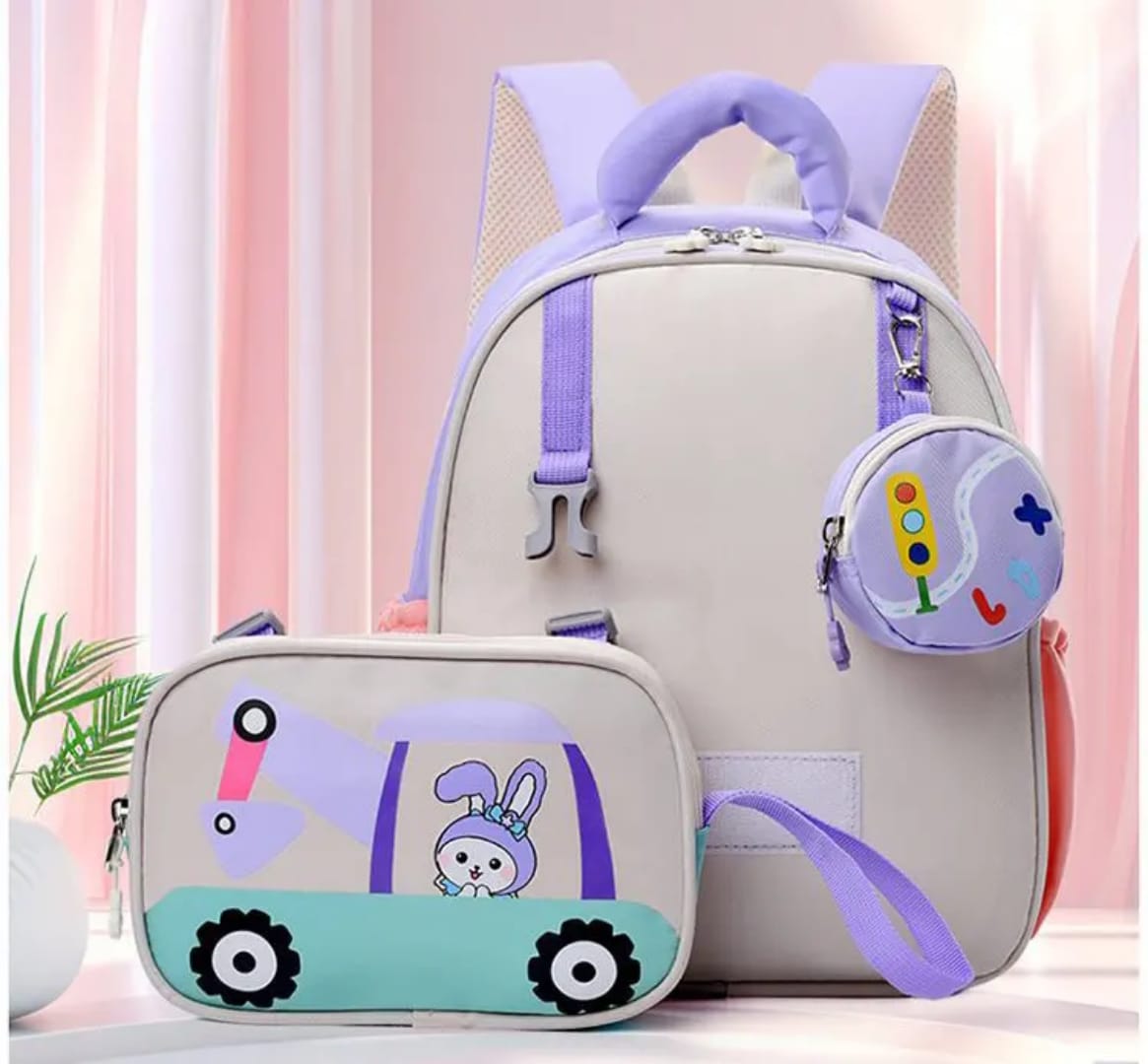 Buy MyneeMoe Crane Light-Up Kids Backpack – Lightweight & Comfortable Kindergarten Bag (Yellow) - School Bag at MyneeMoe Online In India