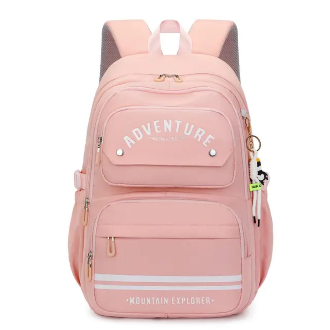 Buy MyneeMoe Spacious Adventure School Bag - Durable, Lightweight & Waterproof Backpack Pink - School Bag at MyneeMoe Online In India