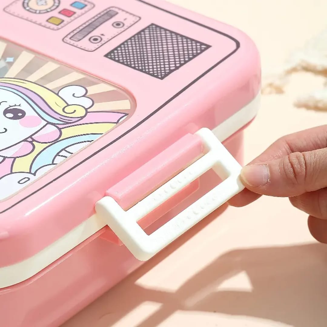 Buy MyneeMoe TVTummies 3 Compartment Stainless Steel Bento Lunch Box - Only for Solid Food - Lunch Box at MyneeMoe Online In India